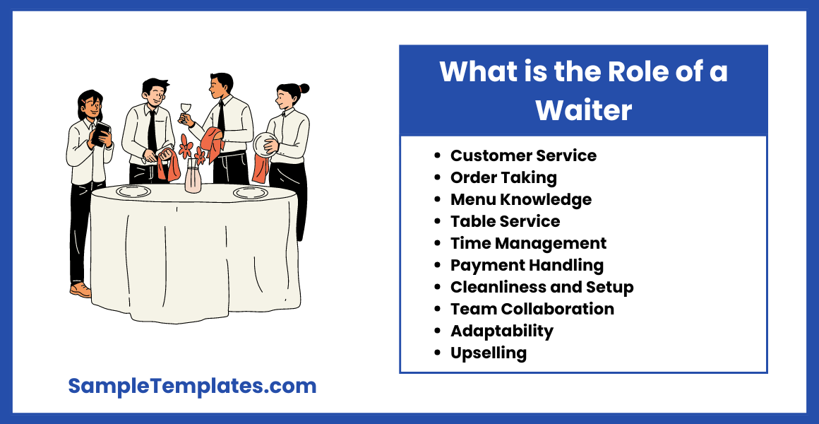 what is the role of a waiter