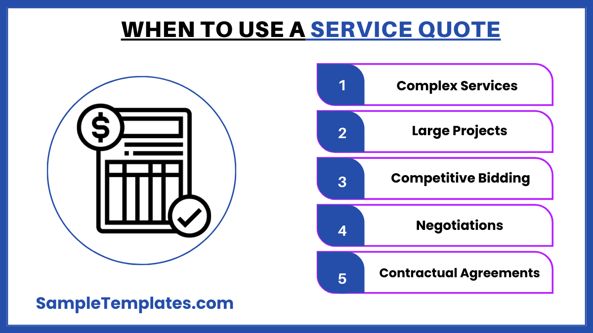 when to use a service quote 1