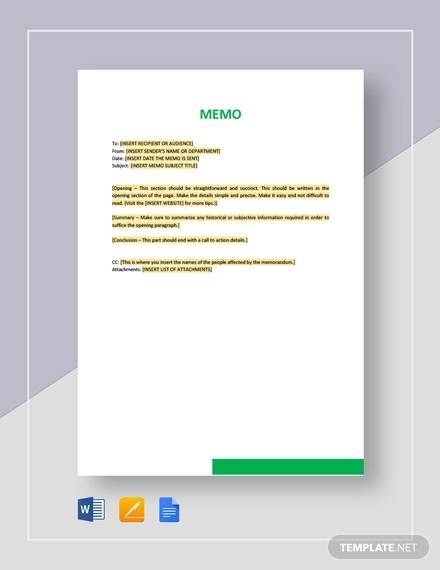 memo format template for ms word 2007