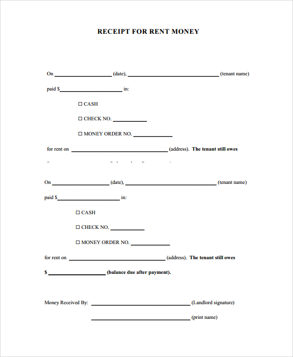 28+ Receipt Templates  Sample Templates