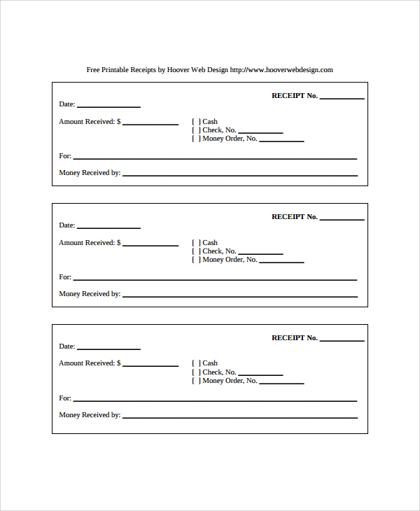 free receipt template