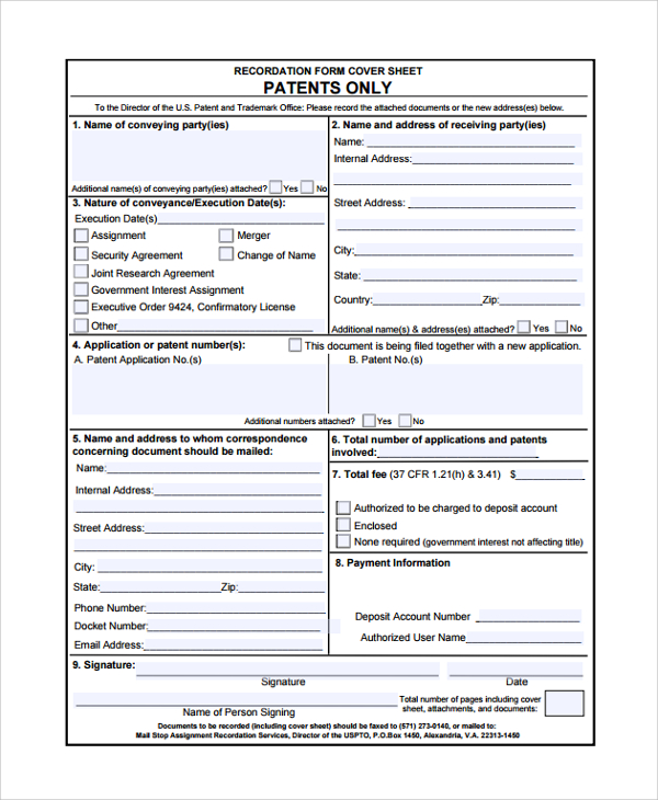 uspto assignment patent