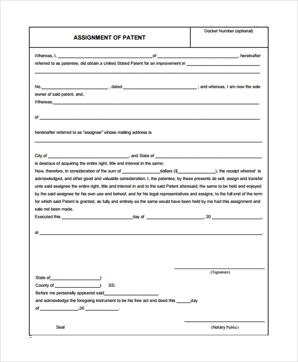 power of attorney assignment patent