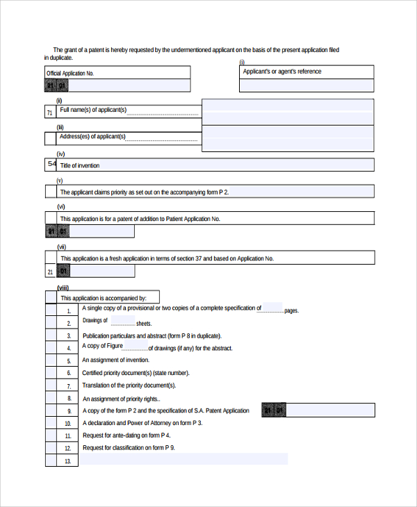 patent assignment acknowledgement form
