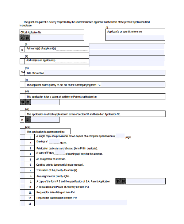 Assignment of patent