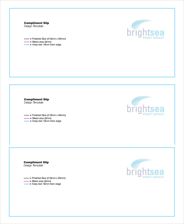 FREE 7 Sample Compliment Slip Templates In PDF