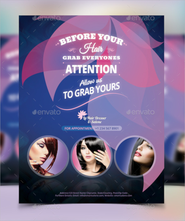 FREE 20+ Hair Salon Flyer Templates in AI | PSD | MS Word | EPS | Pages |  Publisher | InDesign