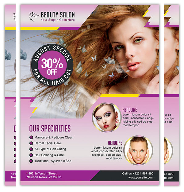 FREE 20+ Hair Salon Flyer Templates in AI | PSD | MS Word | EPS | Pages |  Publisher | InDesign