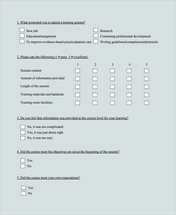 FREE 11+ Sample Feedback Survey Templates in PDF | MS Word