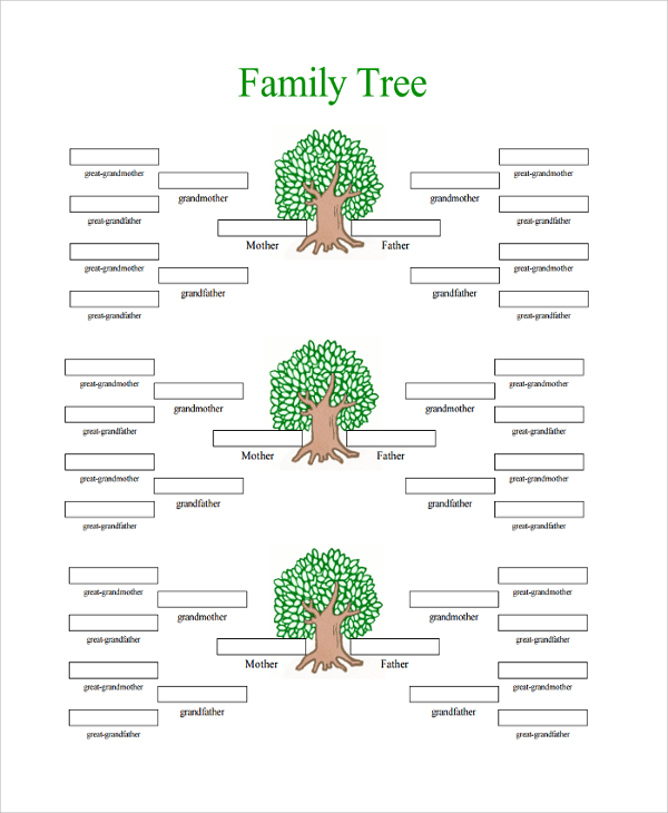 Printable Family Tree Template With Siblings - Printable Templates Free