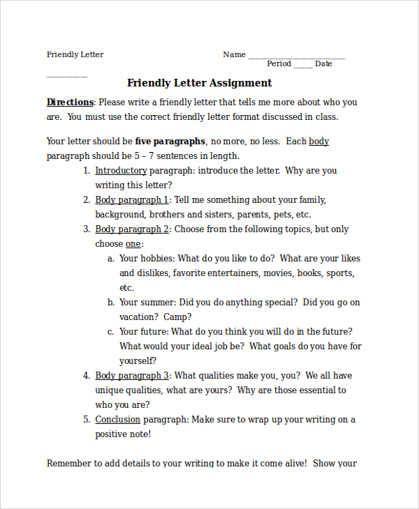 letter of assignment template