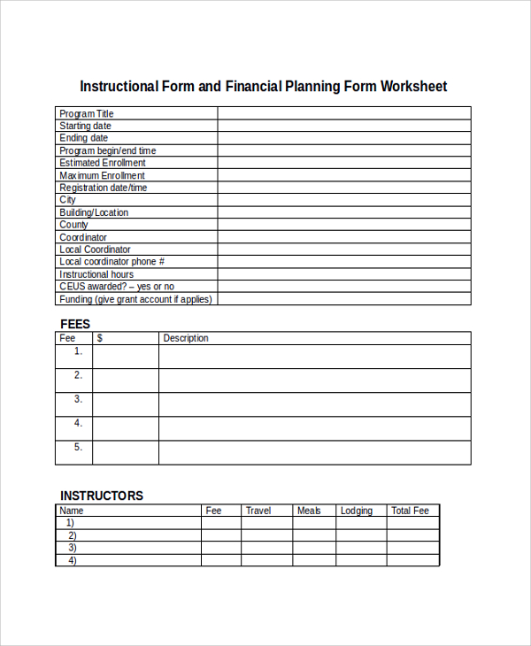 cost accounting worksheet