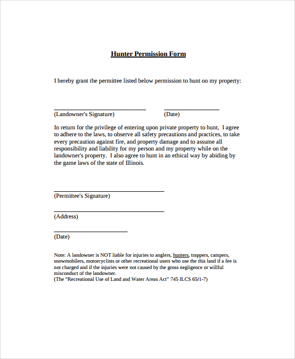 FREE 9+ Sample Permission Form Templates in PDF