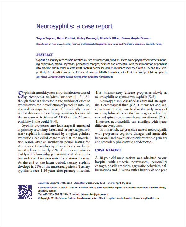 how to write a case study journal article