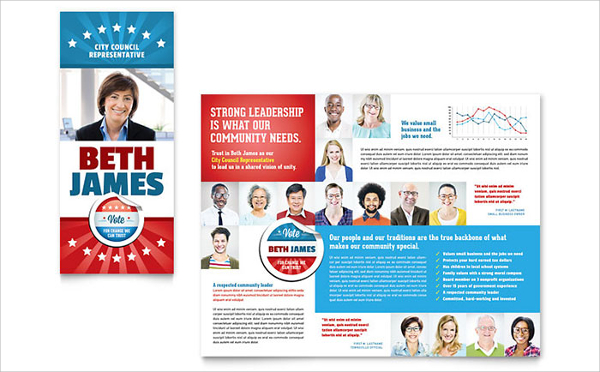 FREE 11  Political Brochure Templates in PSD EPS MS Word Apple