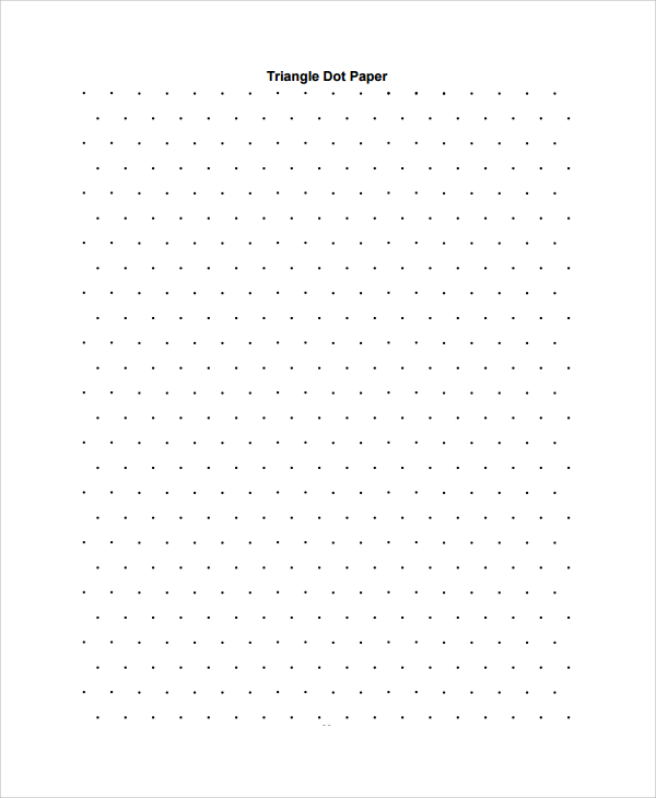 triangular dot graph paper