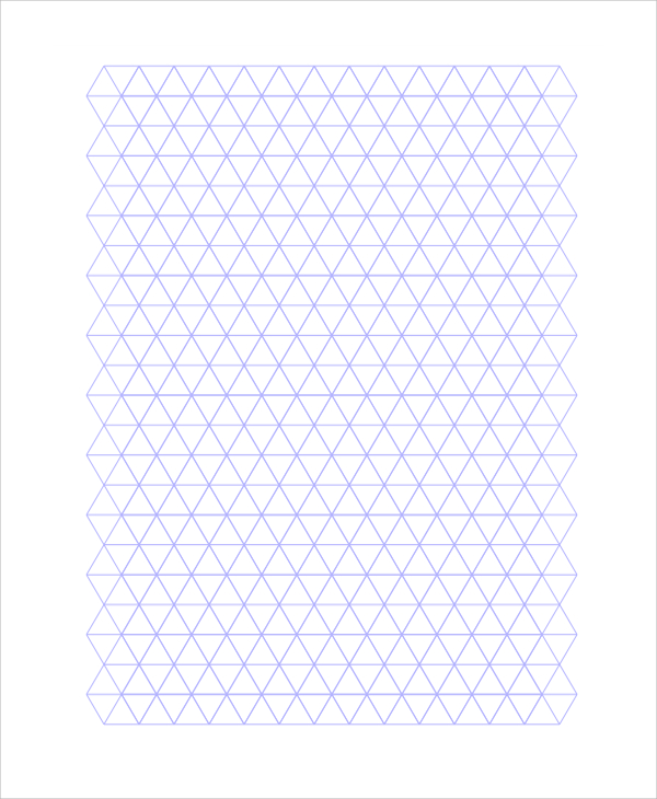 Triangular Grid Paper Printable Printable World Holiday