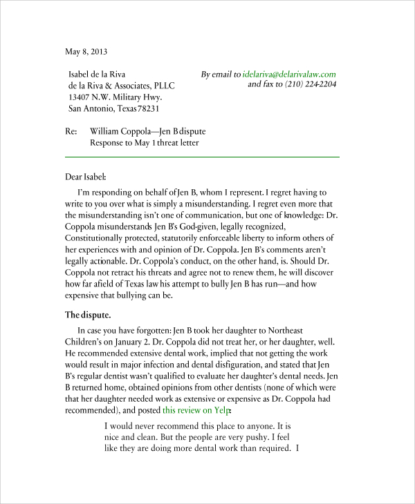 FREE 13+ Sample Response Letter Templates in PDF MS Word Pages