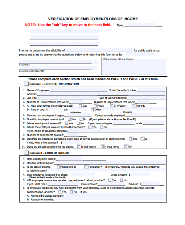 Fillable Employee Verification Letter Template Printable Pdf Download 