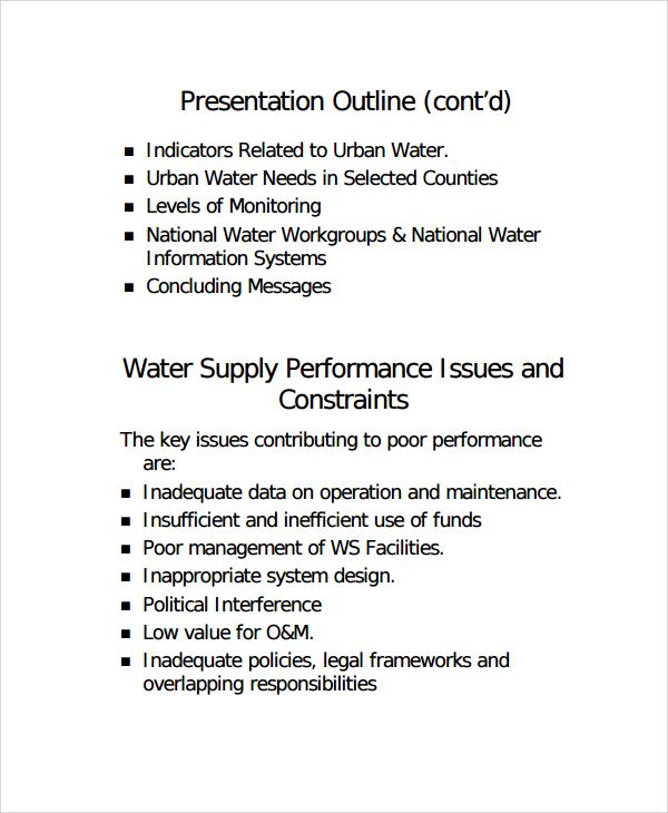 powerpoint presentation outline template