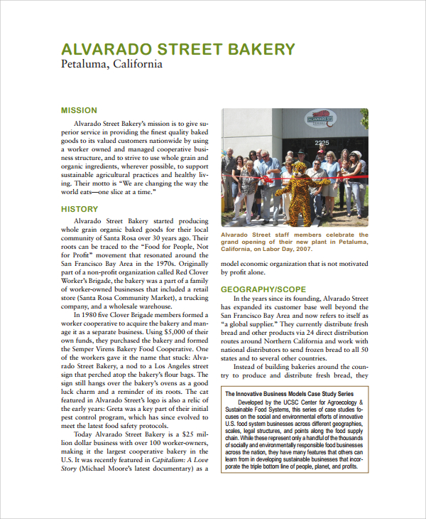 street bakery business plan template