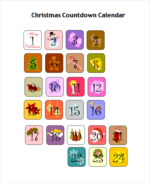 FREE 9+ Sample Countdown Calendar Templates in PDF