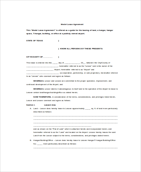 Free 8 Sample Commercial Truck Lease Agreement Templates In Ms Word Pdf Pages