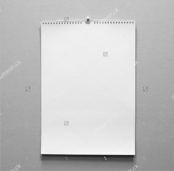 blank wall calendar