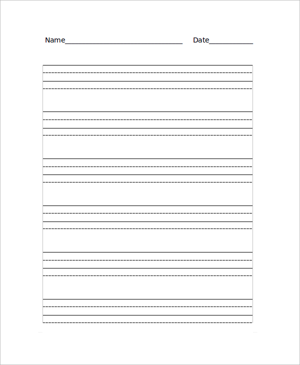 Free 19 Sample Lined Paper Templates In Pdf Ms Word