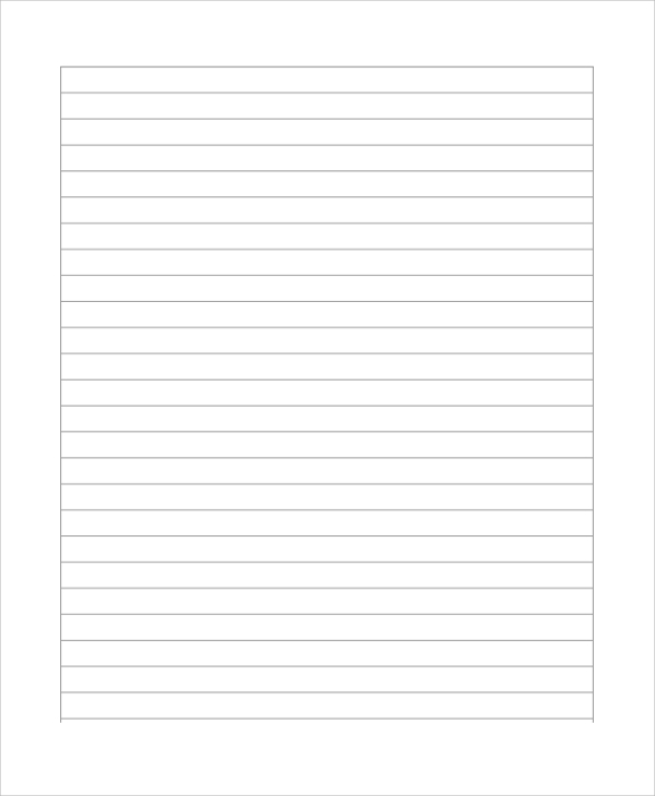 free 19 sample lined paper templates in pdf ms word