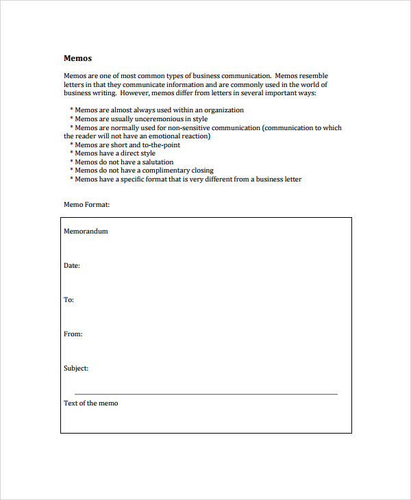 business memorandum pdf communication in Word PDF, Memo  in Documents   20 Sample