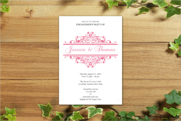 engagement invitation card template