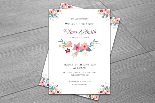 FREE 21+ Engagement Invitation Templates in PSD | AI | MS Word | Apple  Pages | Publisher