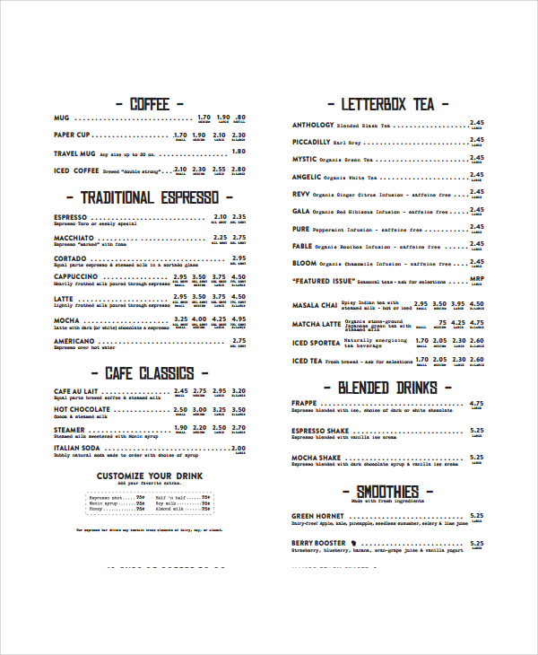 free-7-sample-coffee-menus-in-pdf