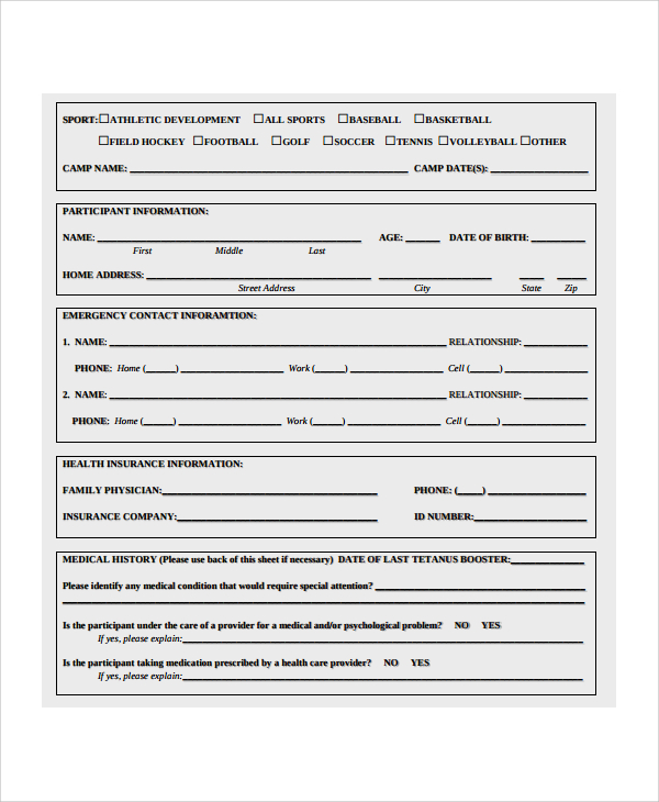 medical treatment permission release form