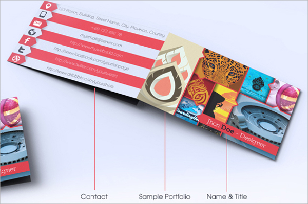 tri fold business card template