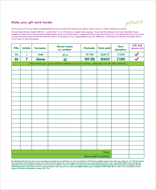 10  Sponsorship Form Templates Word Excel PDF Templates