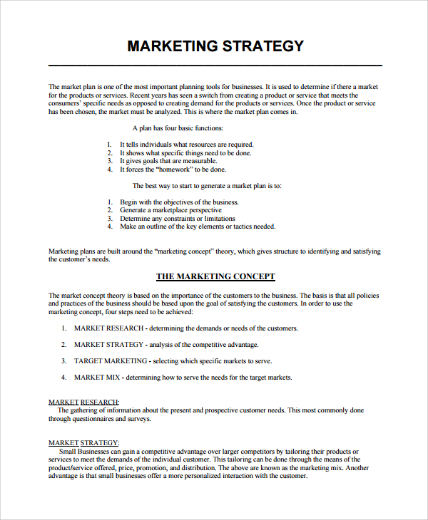 Free 7 Sample Business Strategy Templates In Pdf