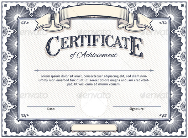 blank certificate template