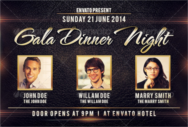 gala dinner flyer template
