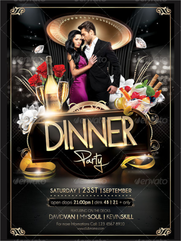 Free 18 Dinner Flyers In Psd Eps Ms Word Indesign Pages Publisher Ai