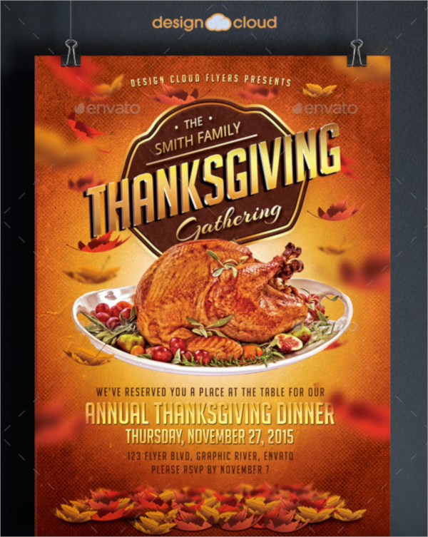 thanksgiving dinner flyer