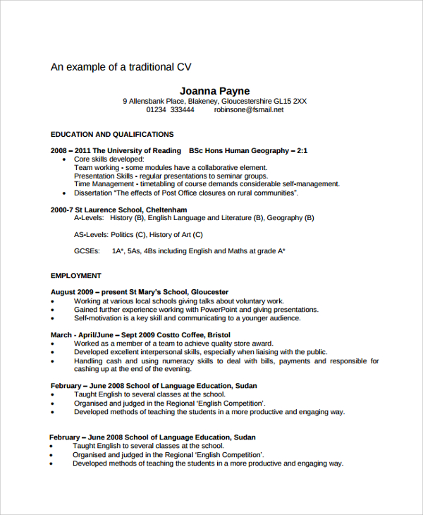 free-34-sample-resume-templates-in-pdf-ms-word