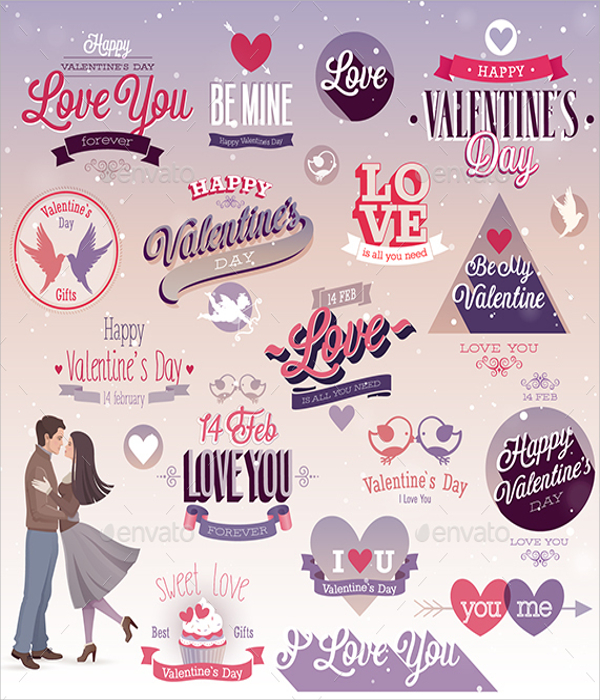 valentine label template