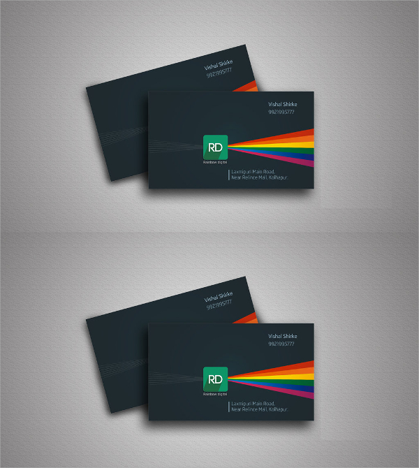 Plain Business Card Template Microsoft Word