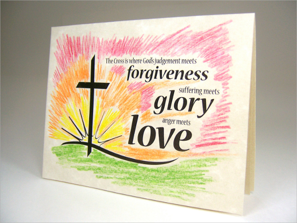 christian religious events card