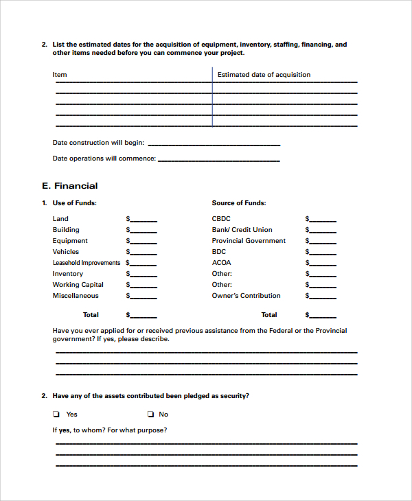 dti business plan template pdf