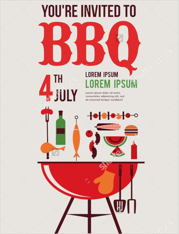 wondrous bbq invitation template