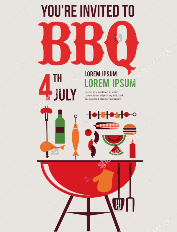 FREE 15 BBQ Invitation Templates In PSD EPS MS Word Apple Pages Publisher AI