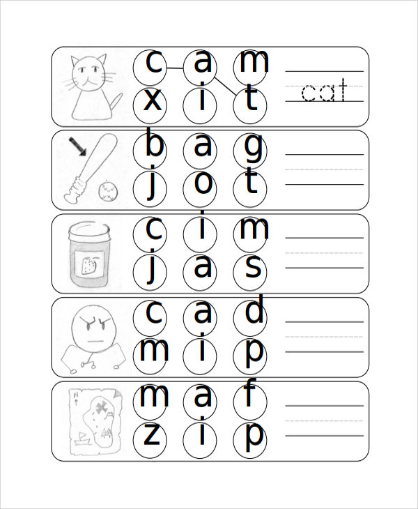 printable phonics worksheet